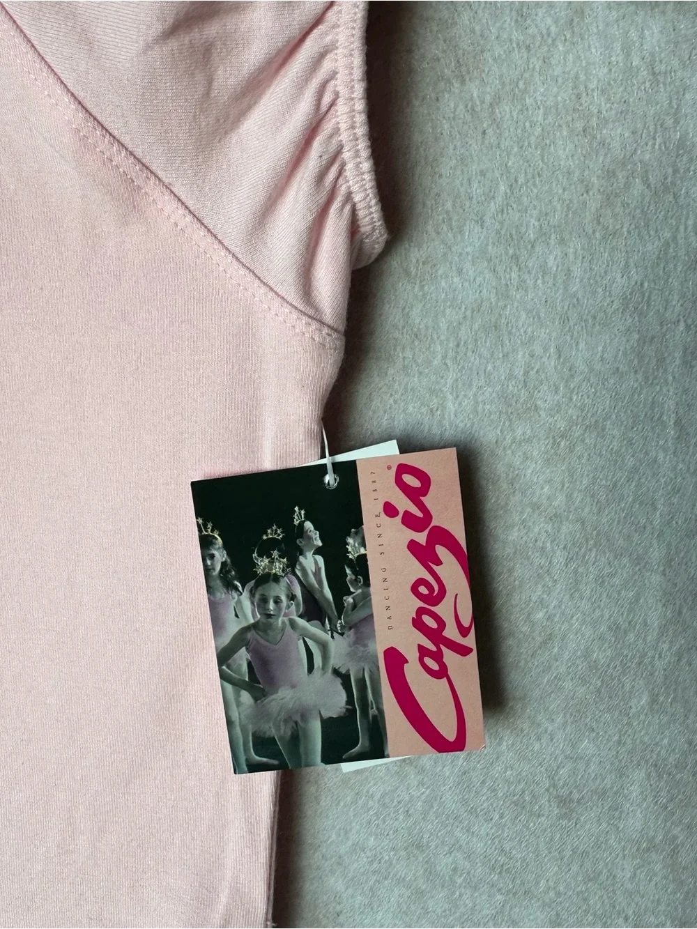 Capezio Future Star Girl’s Pink Ballet Dress Size M Leotard with Sheer Skirt NWT